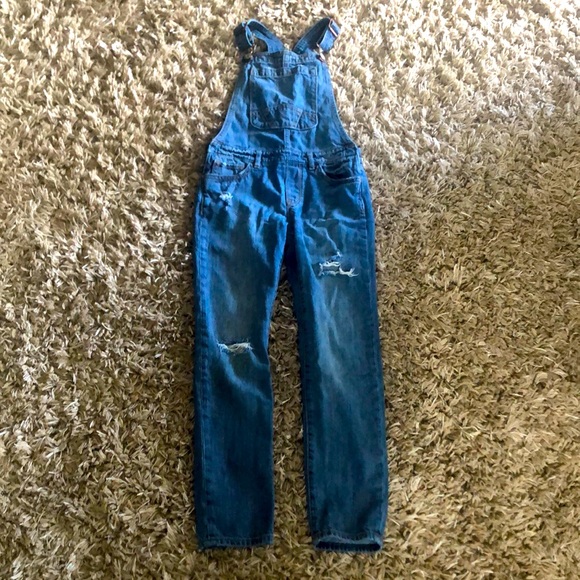 GAP Other - Gap kids Sz 8 distressed overalls euc bundle save